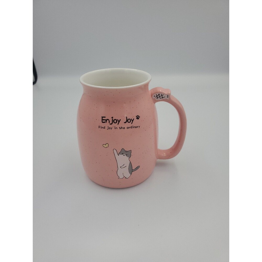 Novelty Cat Mug Cute Ceramic Coffee Cup Kawaii Kitty  NO Lid,  480ML Replacement